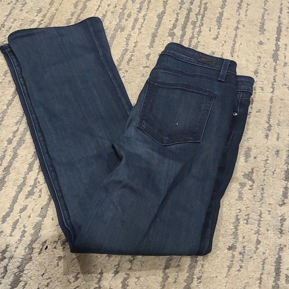 Paige Manhattan Bootcut Jeans in Clayton - Size 27 - Blue, Mid Rise, Denim - Picture 3 of 8